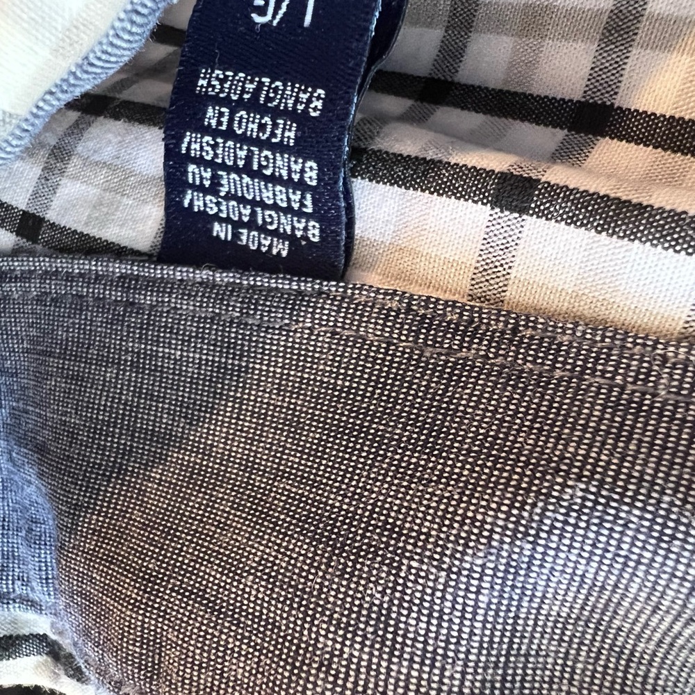 IZod Menās Button-up Long Sleeve Shirt Large - Picture 4 of 4